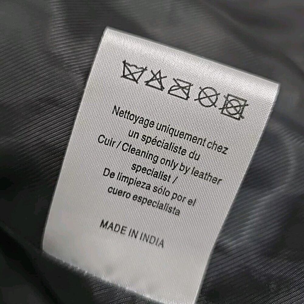 SANDRO PARIS Moto Jacket Lamb Leather‎ Black Women’s Size 1 /US Size 4 SMALL - Picture 8 of 12